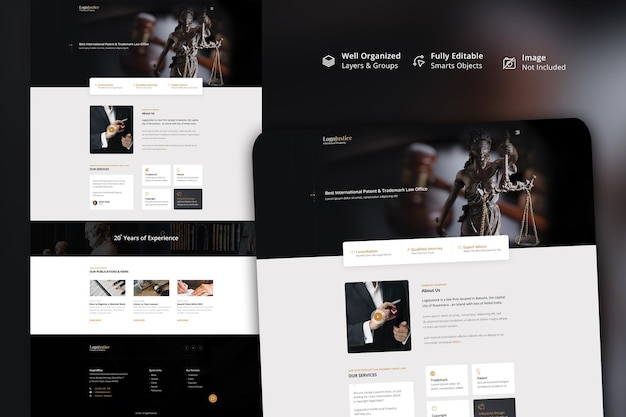 Website preview example