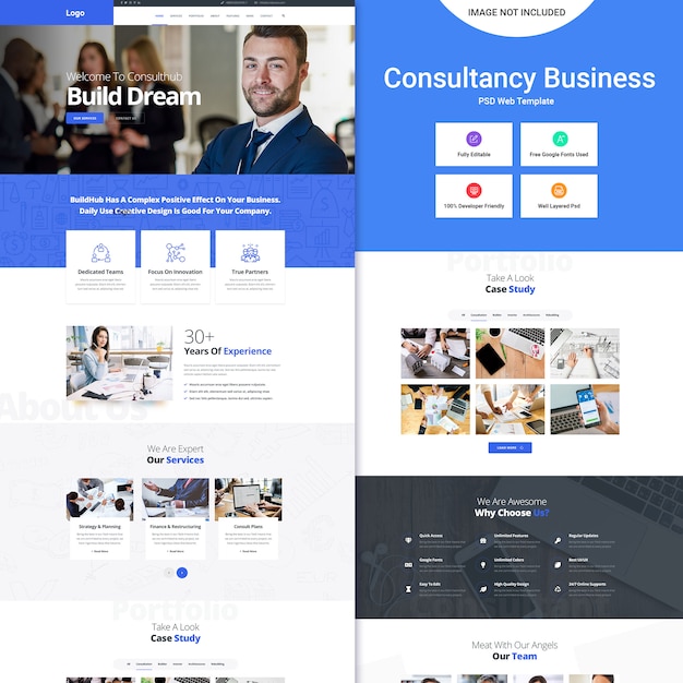 Business website example